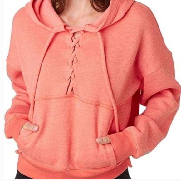 Free People Movement Lace Up Hoodie Medium - Picture 1 of 6